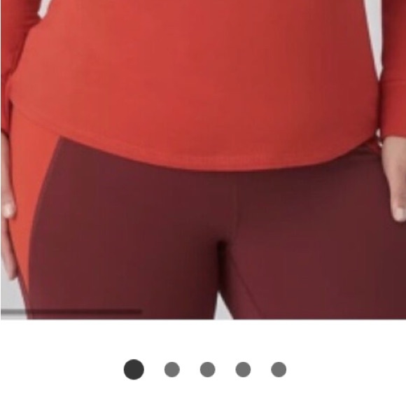 Livi Active Pants - Livi Active Red and Burgundy High-rise Pocket Leggings